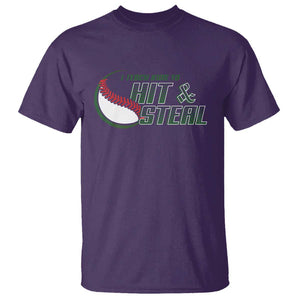 Baseball Coach T Shirt I Teach Kids To Hit And Steal TS09 Purple Print Your Wear