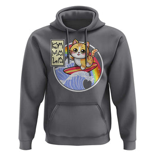 Funny Cat Kamala 2024 Hoodie Harris Blue Wave Cat Ladies Rainbow TS09 Charcoal Print Your Wear