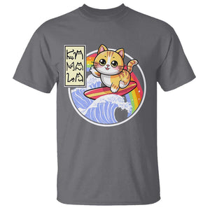 Funny Cat Kamala 2024 T Shirt Harris Blue Wave Cat Ladies Rainbow TS09 Charcoal Print Your Wear