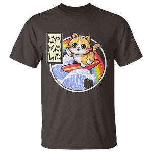 Funny Cat Kamala 2024 T Shirt Harris Blue Wave Cat Ladies Rainbow TS09 Dark Chocolate Print Your Wear