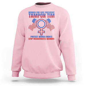 Tampon Tim Sweatshirt Women For Vice President Tim Walz Kamala Support TS09 Light Pink Print Your Wear