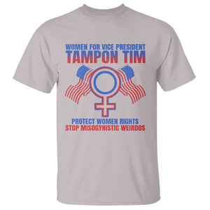 Tampon Tim T Shirt Women For Vice President Tim Walz Kamala Support TS09 Ice Gray Print Your Wear