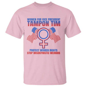 Tampon Tim T Shirt Women For Vice President Tim Walz Kamala Support TS09 Light Pink Print Your Wear