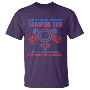 Tampon Tim T Shirt Women For Vice President Tim Walz Kamala Support TS09 Purple Print Your Wear