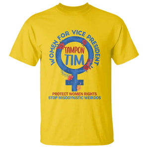 Tampon Tim T Shirt Women For Vice President Tim Walz Kamala Support TS09 Daisy Print Your Wear