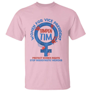 Tampon Tim T Shirt Women For Vice President Tim Walz Kamala Support TS09 Light Pink Print Your Wear