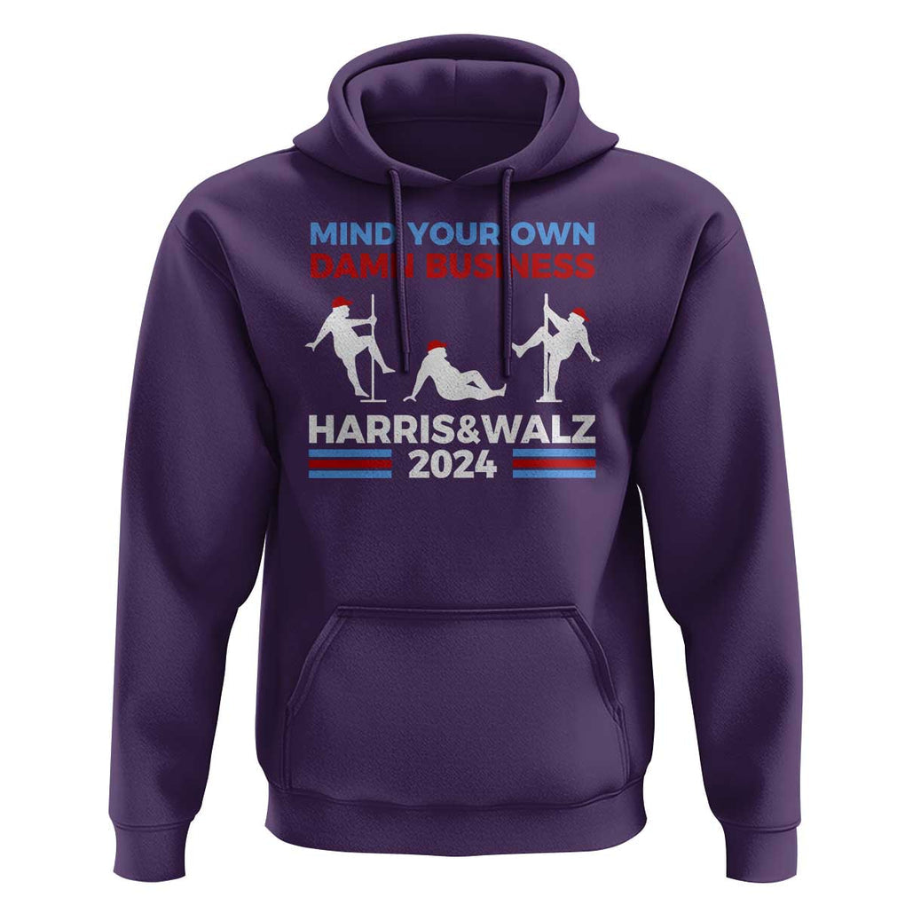 Funny Mind Ya Business Harris Walz 2024 Hoodie TS09 Purple Print Your Wear