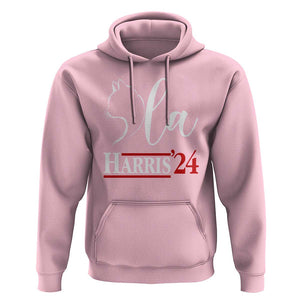 Harris Comma La Cat Ladies Hoodie Kamala 2024 Madam President TS09 Light Pink Print Your Wear