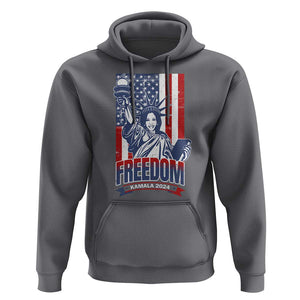 Freedom Kamala 2024 Hoodie Liberty US President Harris For The People TS09 Charcoal Print Your Wear