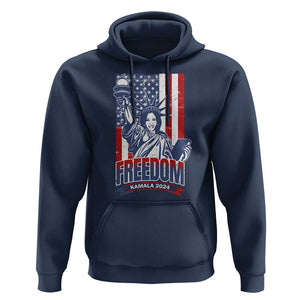 Freedom Kamala 2024 Hoodie Liberty US President Harris For The People TS09 Navy Print Your Wear