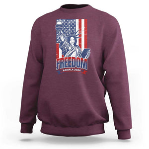 Freedom Kamala 2024 Sweatshirt Liberty US President Harris For The People TS09 Maroon Print Your Wear