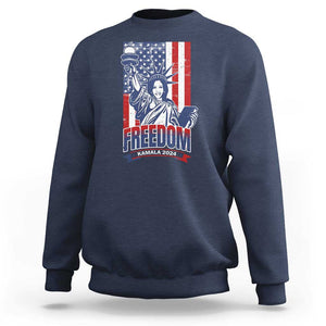 Freedom Kamala 2024 Sweatshirt Liberty US President Harris For The People TS09 Navy Print Your Wear