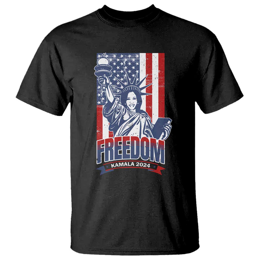 Freedom Kamala 2024 T Shirt Liberty US President Harris For The People TS09 Black Print Your Wear