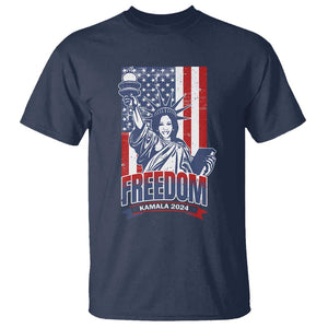 Freedom Kamala 2024 T Shirt Liberty US President Harris For The People TS09 Navy Print Your Wear