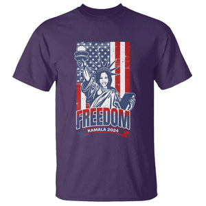 Freedom Kamala 2024 T Shirt Liberty US President Harris For The People TS09 Purple Print Your Wear