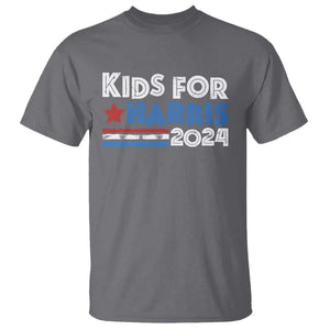 Kids For Harris T Shirt Kamala Support US President 2024 TS09 Charcoal Print Your Wear