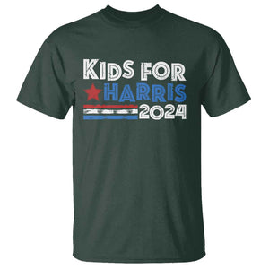 Kids For Harris T Shirt Kamala Support US President 2024 TS09 Dark Forest Green Print Your Wear