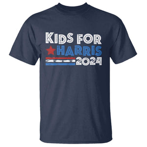 Kids For Harris T Shirt Kamala Support US President 2024 TS09 Navy Print Your Wear