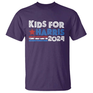 Kids For Harris T Shirt Kamala Support US President 2024 TS09 Purple Print Your Wear