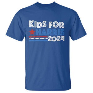 Kids For Harris T Shirt Kamala Support US President 2024 TS09 Royal Blue Print Your Wear