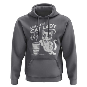 Harris 2024 Hoodie Childless Cat Lady Coffee Kamala Madam President TS09 Charcoal Print Your Wear