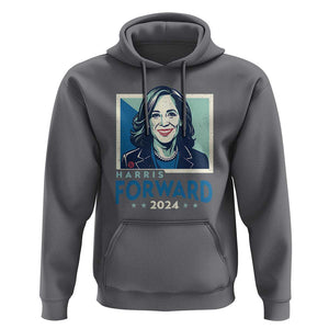 Harris Forward 2024 Hoodie Kamala Support Madam President TS09 Charcoal Print Your Wear