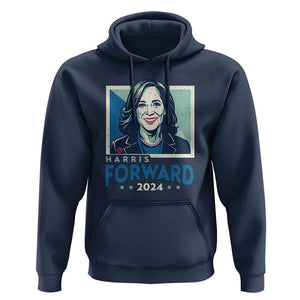 Harris Forward 2024 Hoodie Kamala Support Madam President TS09 Navy Print Your Wear