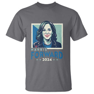 Harris Forward 2024 T Shirt Kamala Support Madam President TS09 Charcoal Print Your Wear