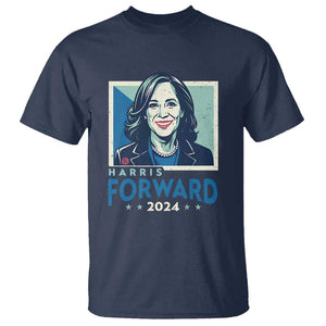 Harris Forward 2024 T Shirt Kamala Support Madam President TS09 Navy Print Your Wear