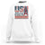 USA Eiffel Tower 2024 Sweatshirt Patriotic Sports Supporter Souvenir TS09 White Print Your Wear