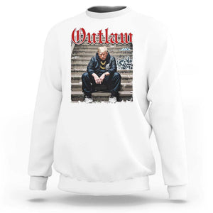 Funny Trump Outlaw 2024 Sweatshirt TS09 White Print Your Wear