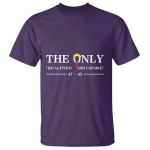 Trump 2024 T Shirt The Only Qualified And Capable US President TS09 Purple Print Your Wear