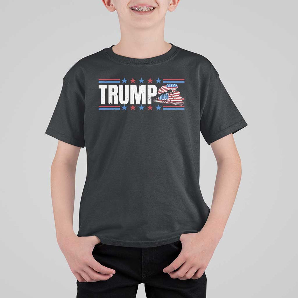 Trump Train 2024 T Shirt For Kid US President 2024 Supporter TS09 Black Print Your Wear