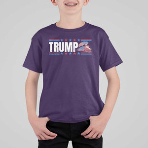 Trump Train 2024 T Shirt For Kid US President 2024 Supporter TS09 Purple Print Your Wear