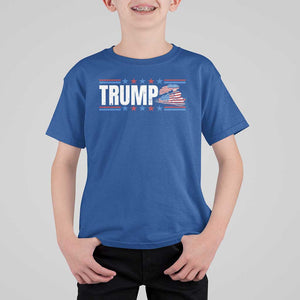 Trump Train 2024 T Shirt For Kid US President 2024 Supporter TS09 Royal Blue Print Your Wear