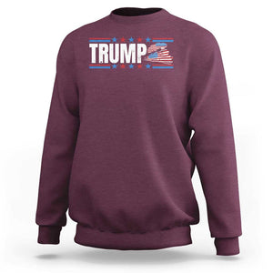 Trump Train 2024 Sweatshirt US President 2024 Supporter TS09 Maroon Print Your Wear