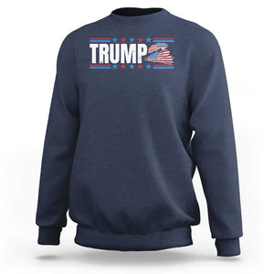 Trump Train 2024 Sweatshirt US President 2024 Supporter TS09 Navy Print Your Wear