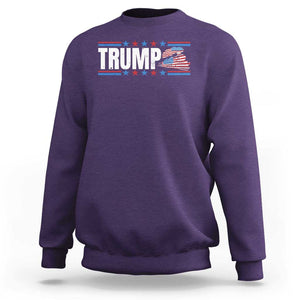 Trump Train 2024 Sweatshirt US President 2024 Supporter TS09 Purple Print Your Wear