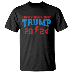 Trump Fighting Fight For America 2024 T Shirt TS09 Black Print Your Wear