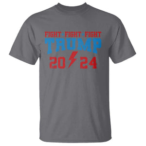 Trump Fighting Fight For America 2024 T Shirt TS09 Charcoal Print Your Wear