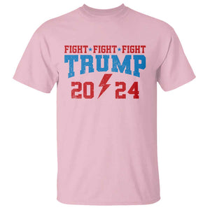 Trump Fighting Fight For America 2024 T Shirt TS09 Light Pink Print Your Wear