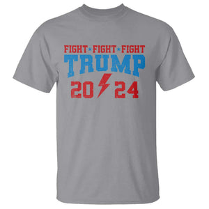 Trump Fighting Fight For America 2024 T Shirt TS09 Sport Gray Print Your Wear