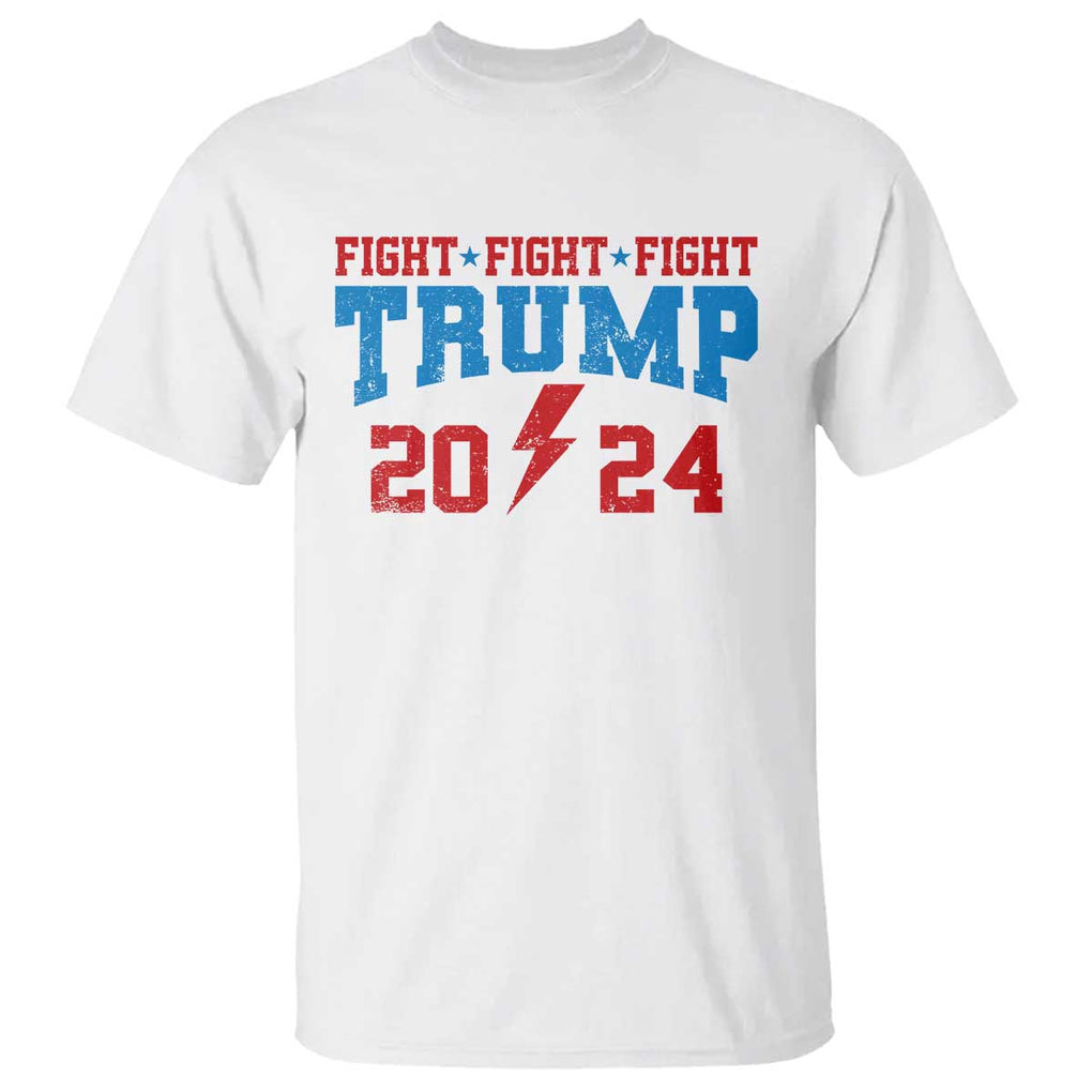 Trump Fighting Fight For America 2024 T Shirt TS09 White Print Your Wear