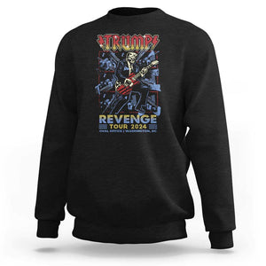 Trump Revenge Tour 2024 Sweatshirt Funny Trump Rocking Electric Guitar US President TS09 Black Print Your Wear