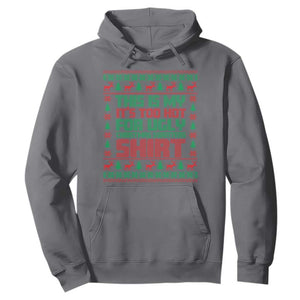 Funny Christmas Hoodie Too Hot For Ugly Sweaters TS09 Charcoal Print Your Wear