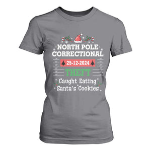 Funny Christmas Family Matching T Shirt For Women North Pole Correctional Theft TS09 Charcoal Print Your Wear