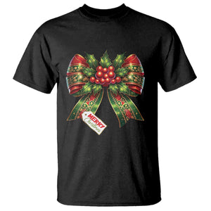 Funny Christmas Bow Present Costume T Shirt TS09 Black Print Your Wear