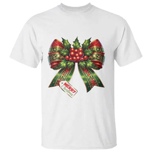 Funny Christmas Bow Present Costume T Shirt TS09 White Print Your Wear