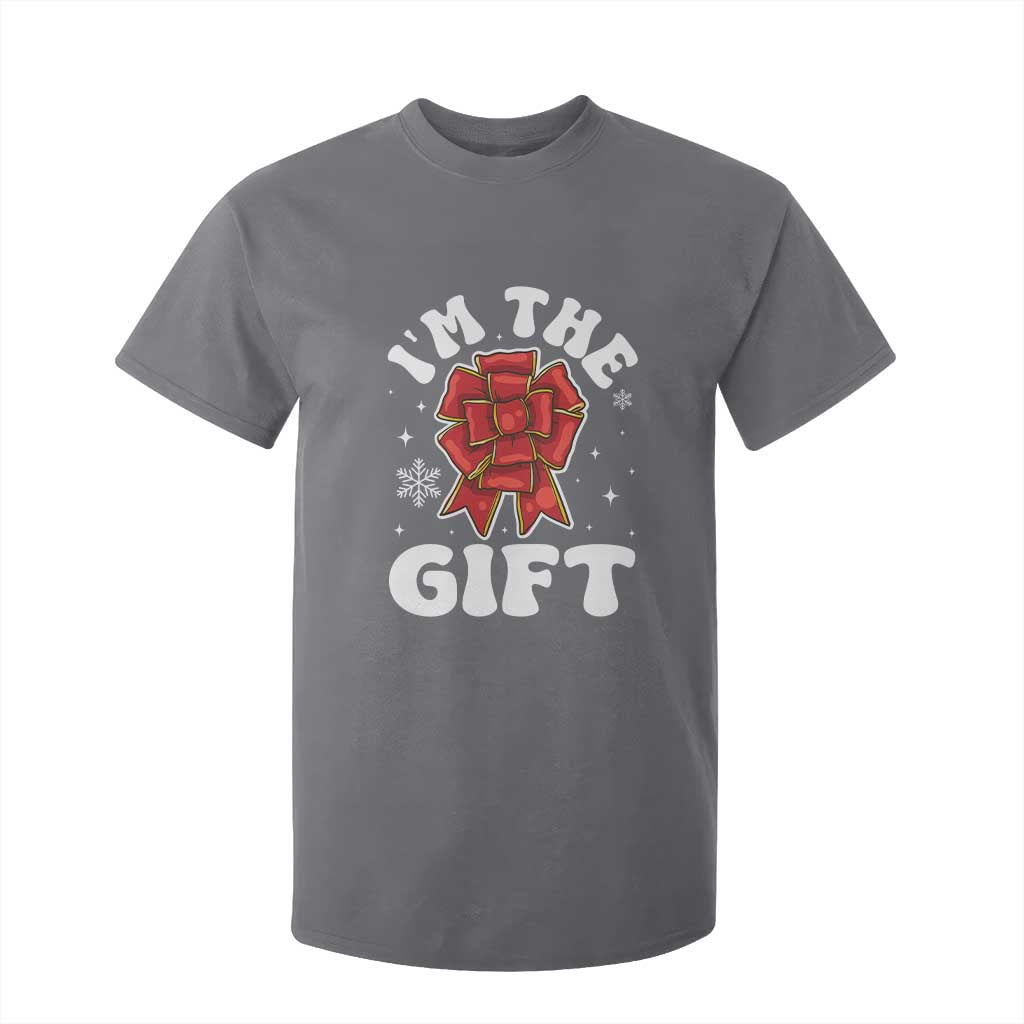 Funny Christmas Present Costume T Shirt For Kid I Am The Gift TS09 Charcoal Print Your Wear
