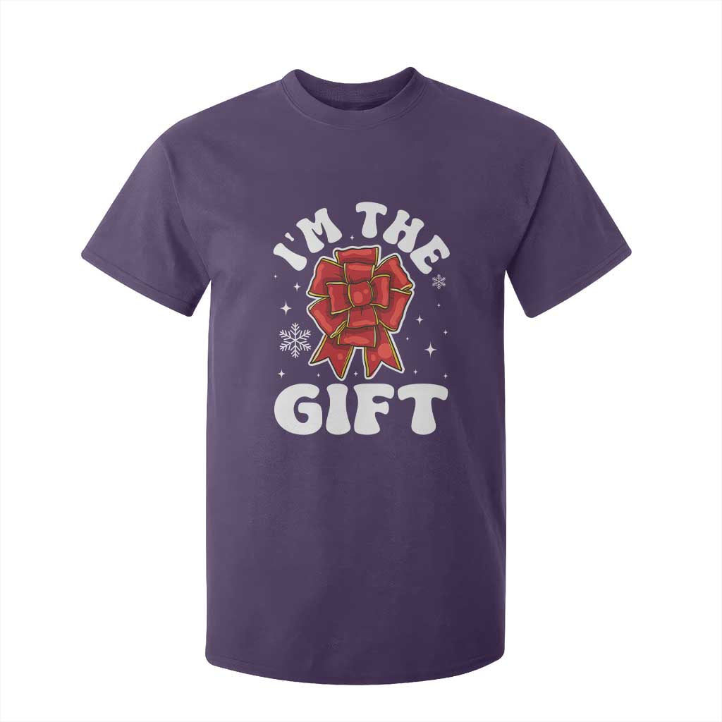 Funny Christmas Present Costume T Shirt For Kid I Am The Gift TS09 Purple Print Your Wear